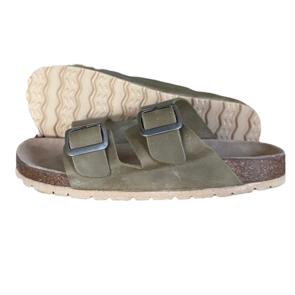 Double Buckle Olive